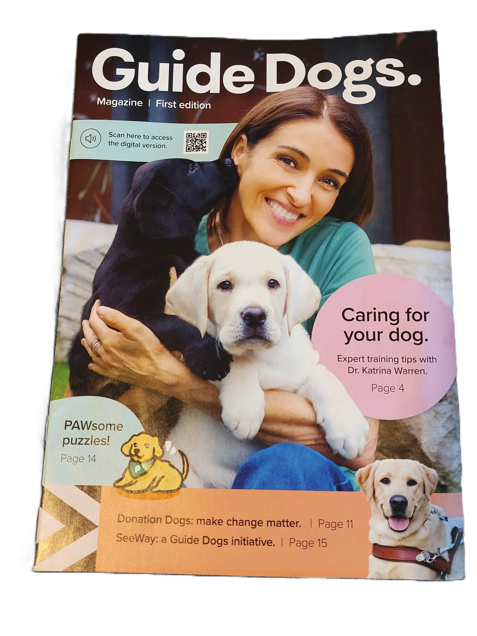 Example of content writing for Guide Dogs NSW/ACT Magazine.