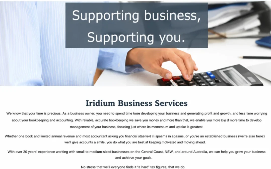 Website Copywriting for Iridium Business Services